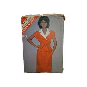 Vtg McCalls Easy Stitch 'N Save Pattern 8489 B Misses Size (12-14-16) Skirt Top